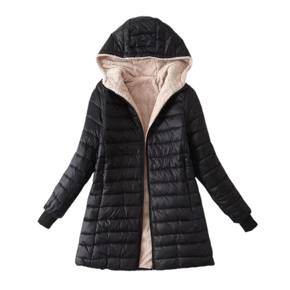 Camille - Doudoune femme longue imperméable à capuche doublée et chaude