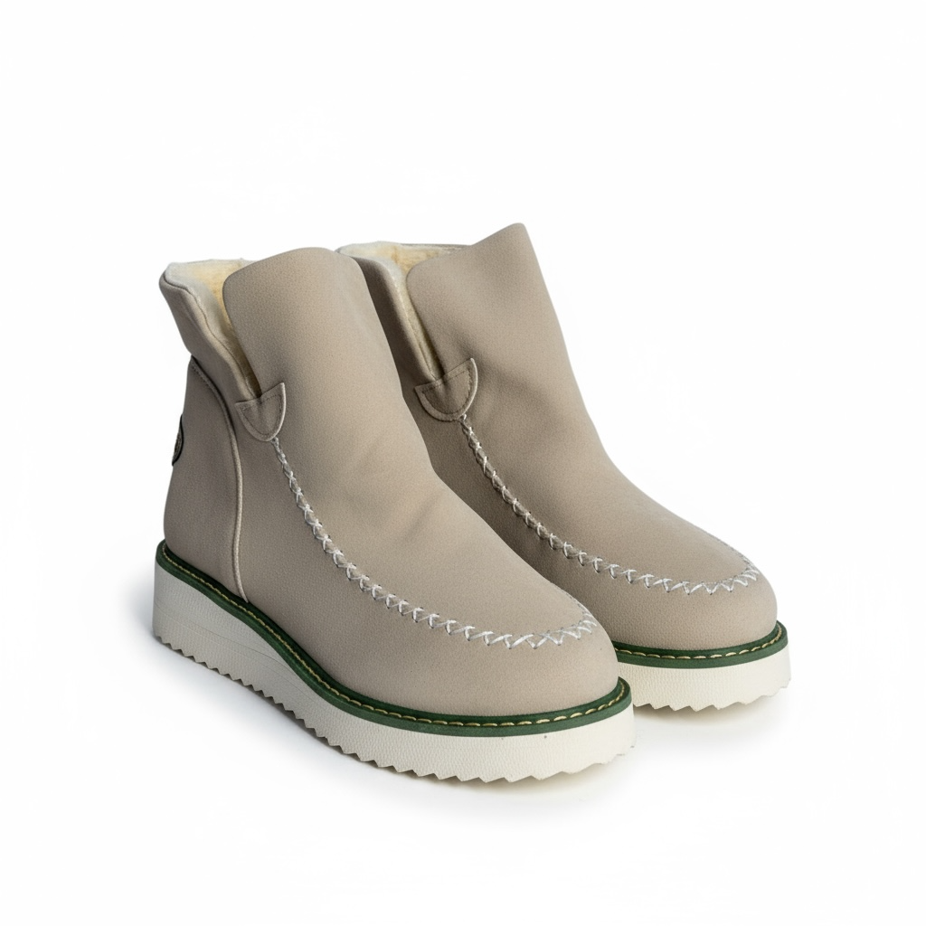 Inès - Bottines femme plates doublées chaudes chic et tendance
