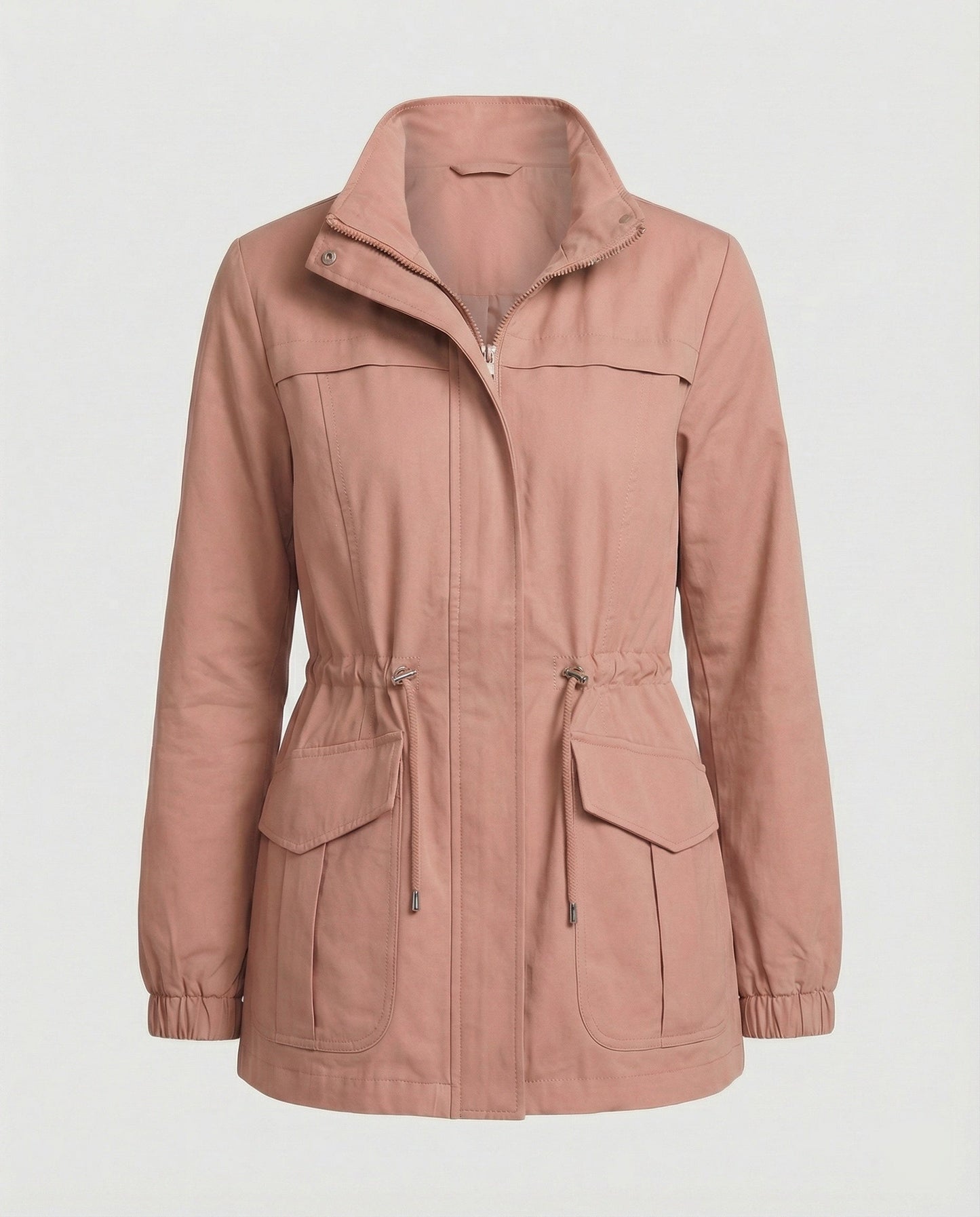 Louise - Veste Femme Imperméable Légère avec Capuche et Taille Ajustable