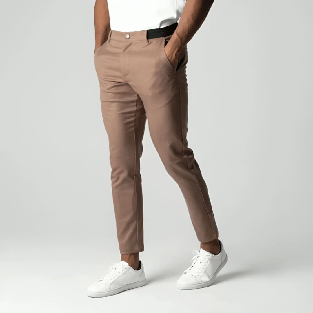 Maxime - Pantalon Homme Chino Casual Smart à Coupe Ajustée