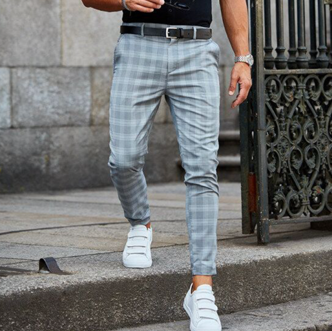 Maxime - Pantalon Homme Chino en Style Casual Smart avec Taille Élastiquée