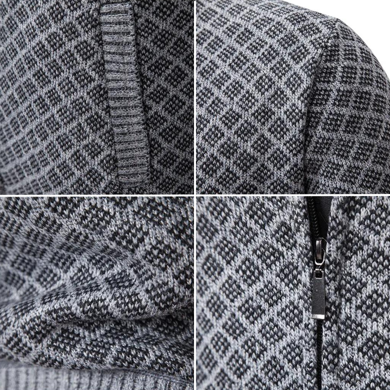 Romain - Gilet Homme Zippé en Maille Casual Smart pour l'Automne