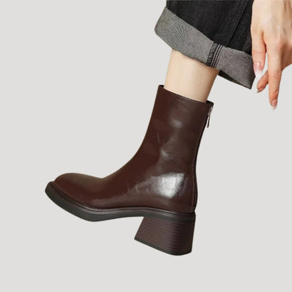 Alice - Bottines femme à talon et plateforme pour pieds larges