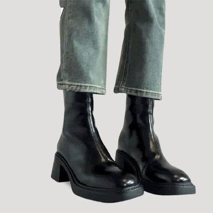 Alice - Bottines femme à talon et plateforme pour pieds larges