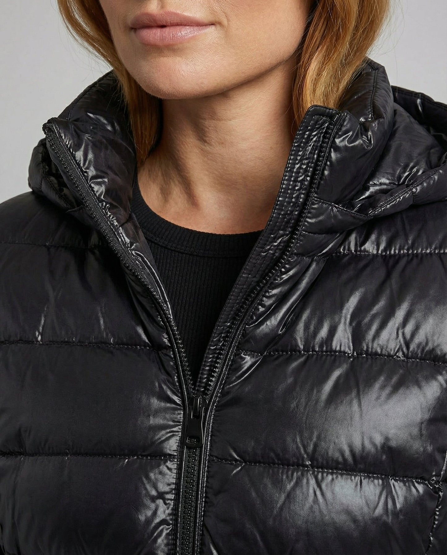Amélie - Doudoune Longue Femme Légère à Capuche pour l'Automne