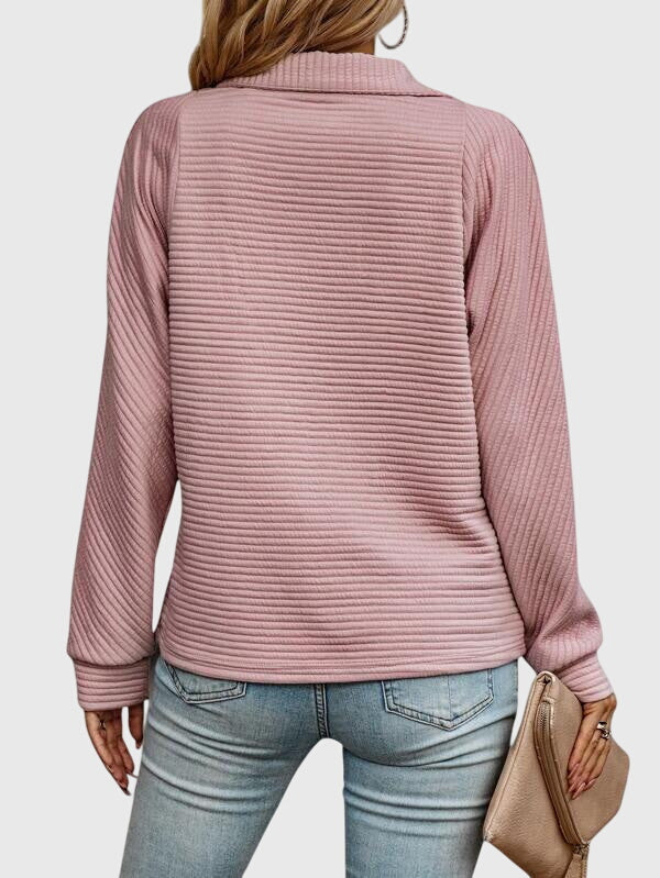 Amélie - Pull Automne Femme en Maille Style avec Col Zippé