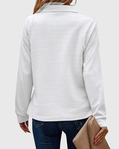 Amélie - Pull Automne Femme en Maille Style avec Col Zippé