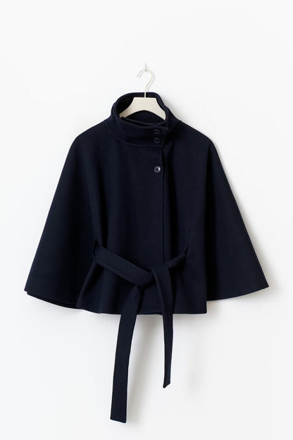 Anaïs - Trench Court Femme Ceinturé et Élégant pour l'Automne