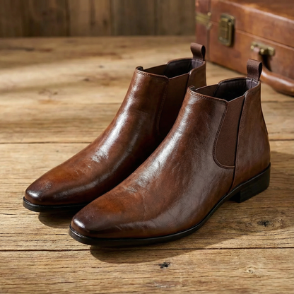 Antoine - Bottines homme chelsea habillées et chaudes pour le bureau et la ville