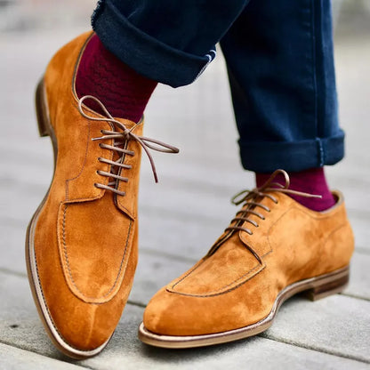Antoine - Chaussures Homme Habillées à Lacets en Suède Style