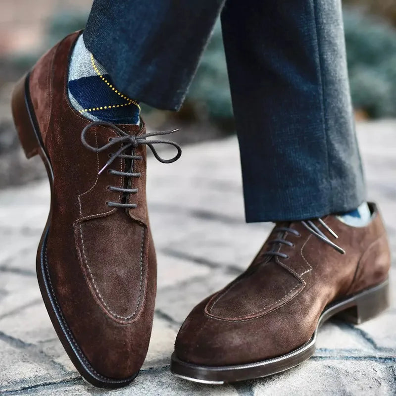 Antoine - Chaussures Homme Habillées à Lacets en Suède Style