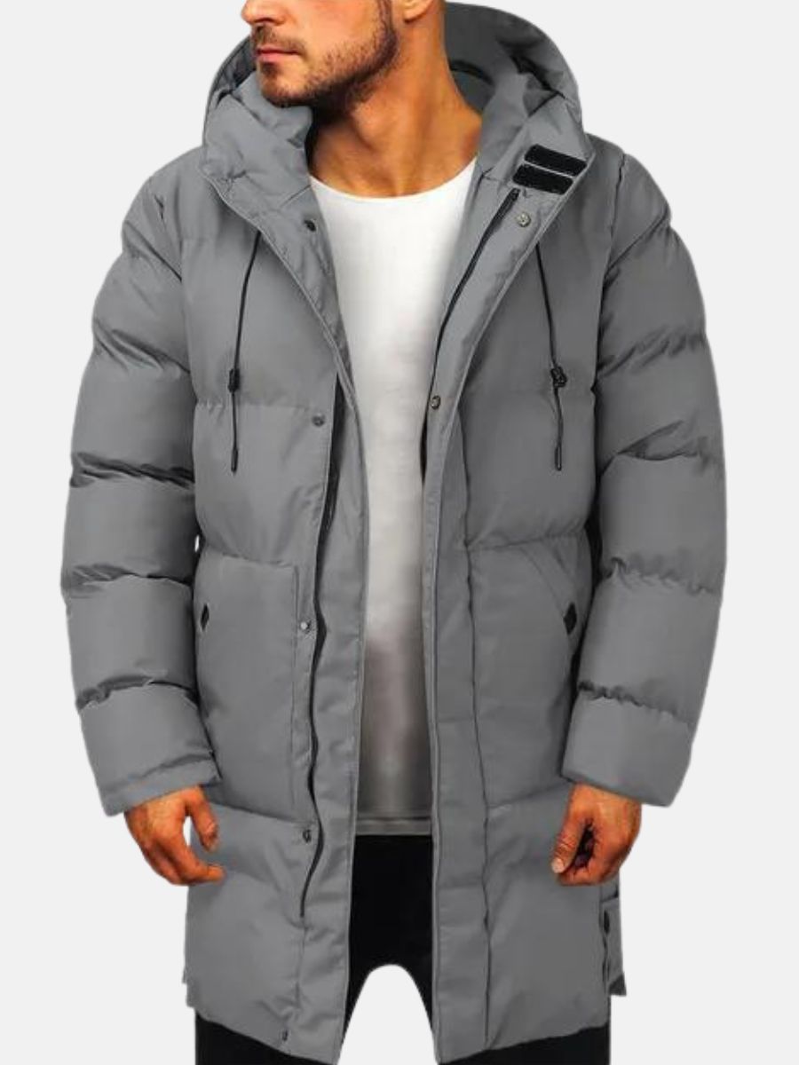 Antoine - Doudoune Homme Hiver Longue avec Capuche et Poches