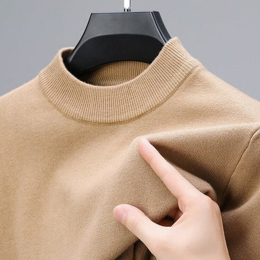 Antoine - Pull Homme Casual en Maille avec Col Rond et Coupe Droite