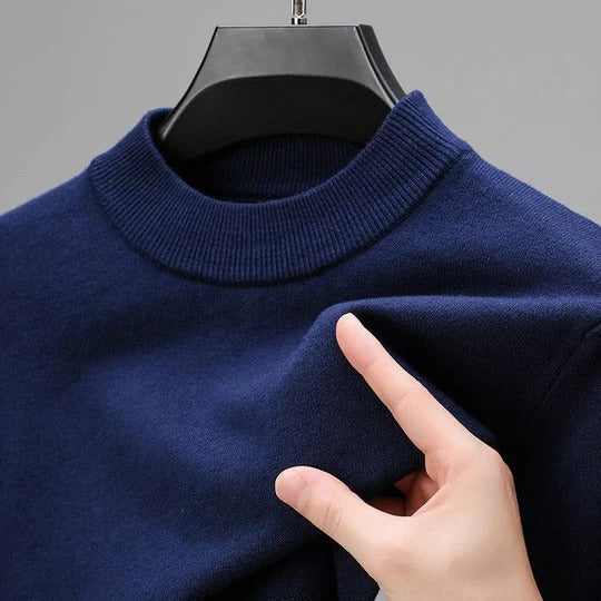 Antoine - Pull Homme Casual en Maille avec Col Rond et Coupe Droite