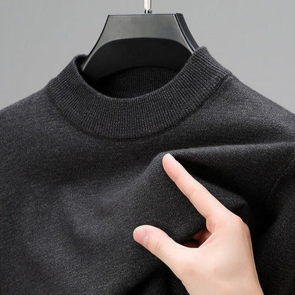 Antoine - Pull Homme Casual en Maille avec Col Rond et Coupe Droite