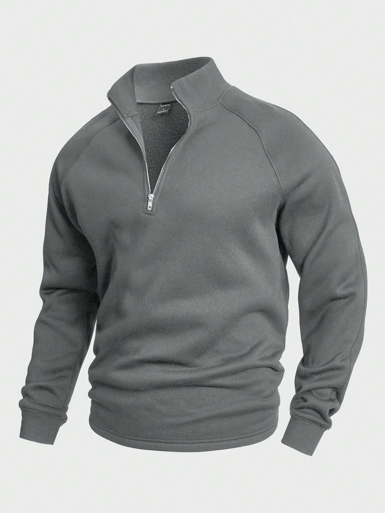 Antoine - Pull Homme Maille Demi-Zip en Style Casual Smart avec Col Montant