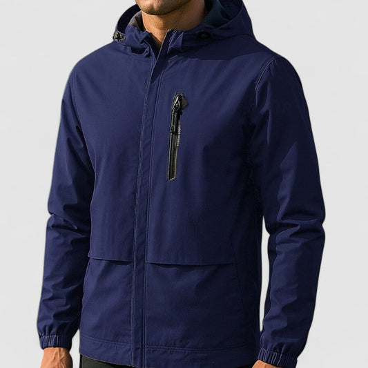 Antoine - Veste Homme Imperméable Outdoor avec Capuche et Fermeture Éclair