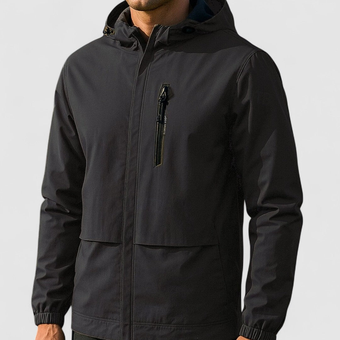 Antoine - Veste Homme Imperméable Outdoor avec Capuche et Fermeture Éclair