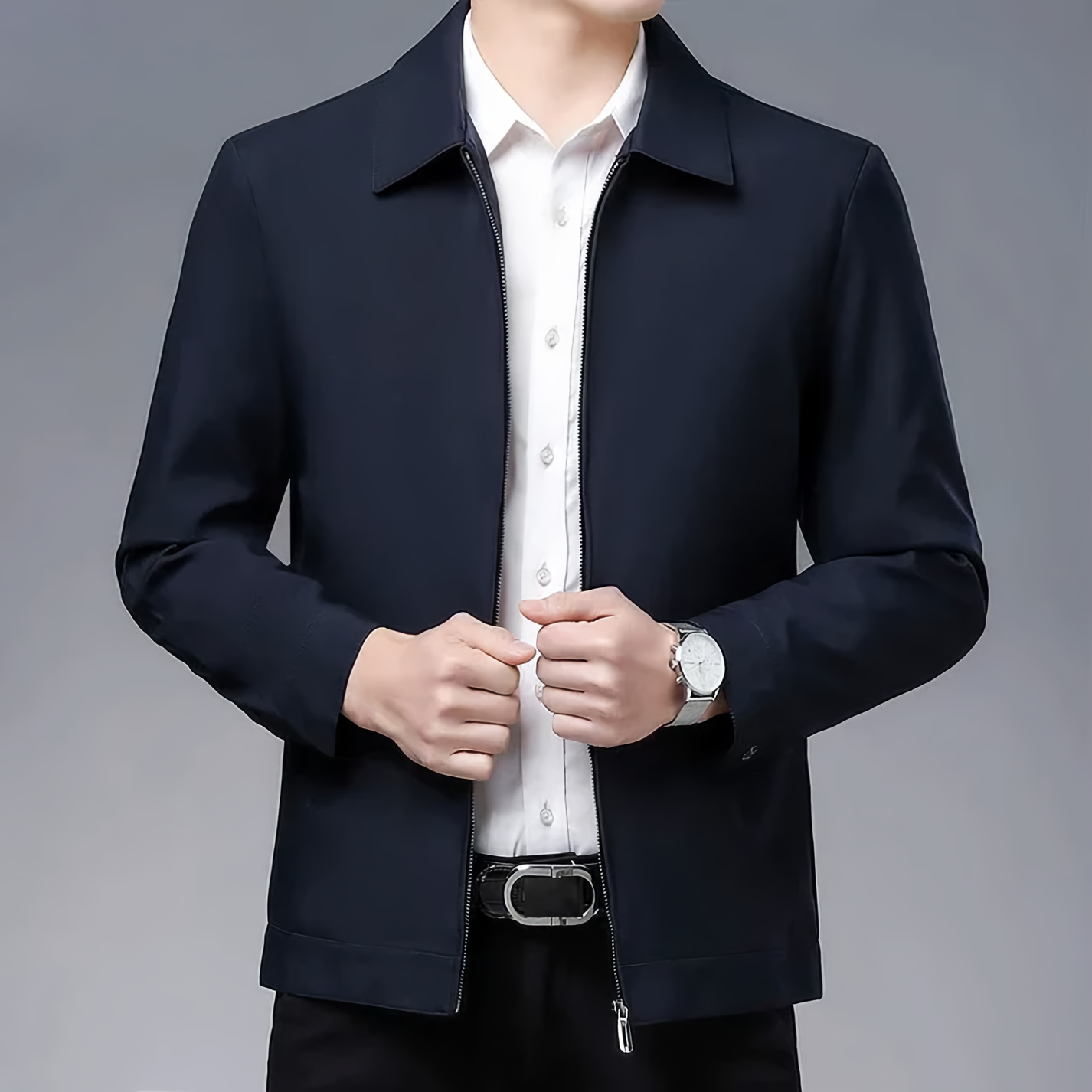 Antoine - Veste Homme Smart Casual de Mi-Saison avec Col Chemise