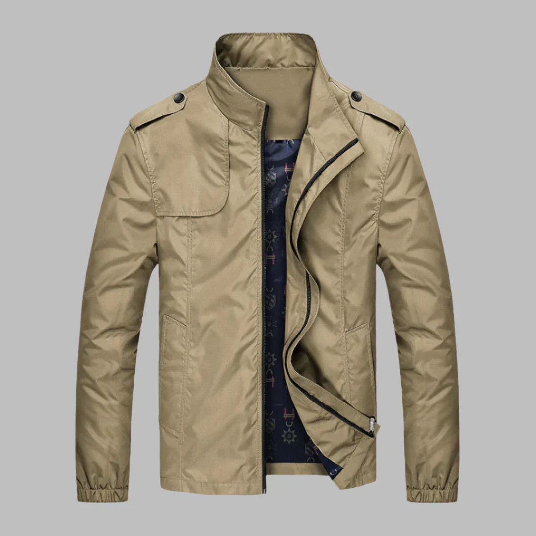 Antoine - Veste Légère Homme pour l'Automne à Col Montant Zippée