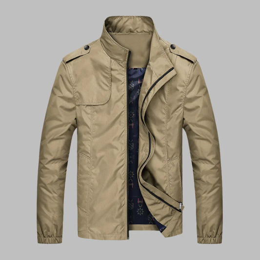 Antoine - Veste Légère Homme pour l'Automne à Col Montant Zippée