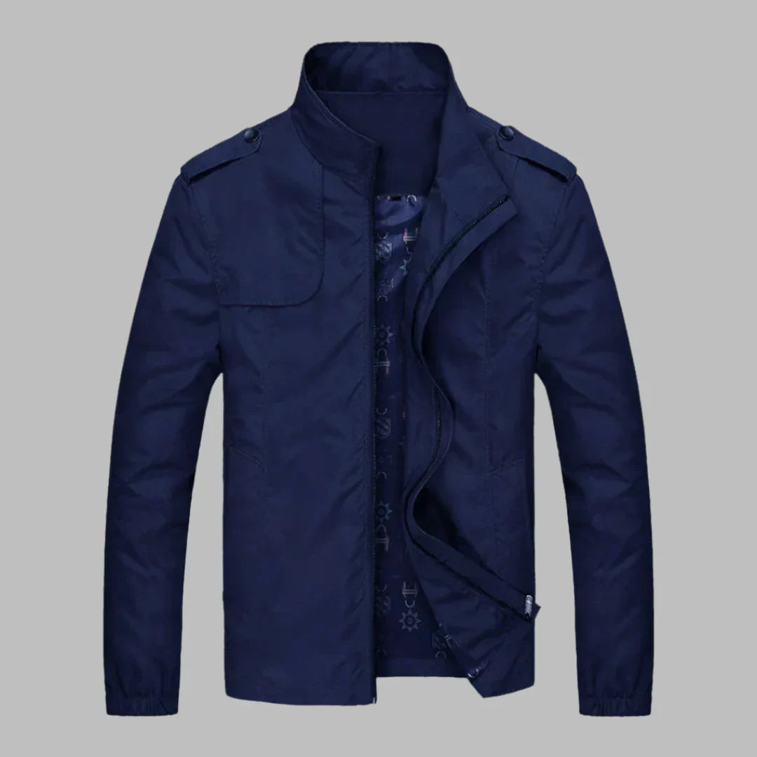Antoine - Veste Légère Homme pour l'Automne à Col Montant Zippée