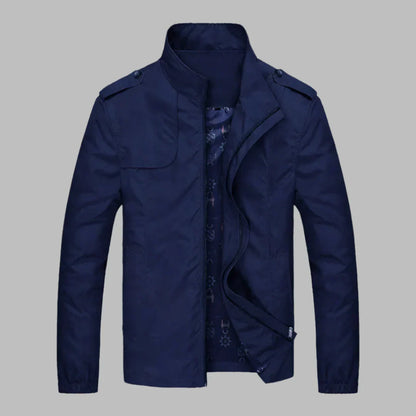 Antoine - Veste Légère Homme pour l'Automne à Col Montant Zippée