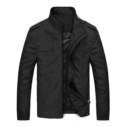 Antoine - Veste Légère Homme pour l'Automne à Col Montant Zippée