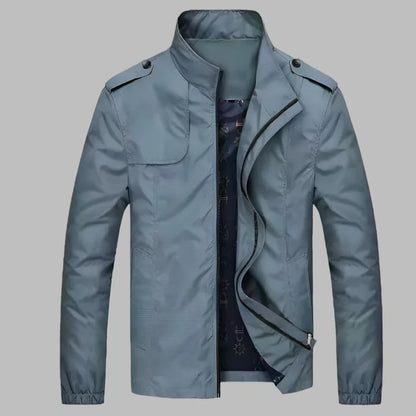 Antoine - Veste Légère Homme pour l'Automne à Col Montant Zippée