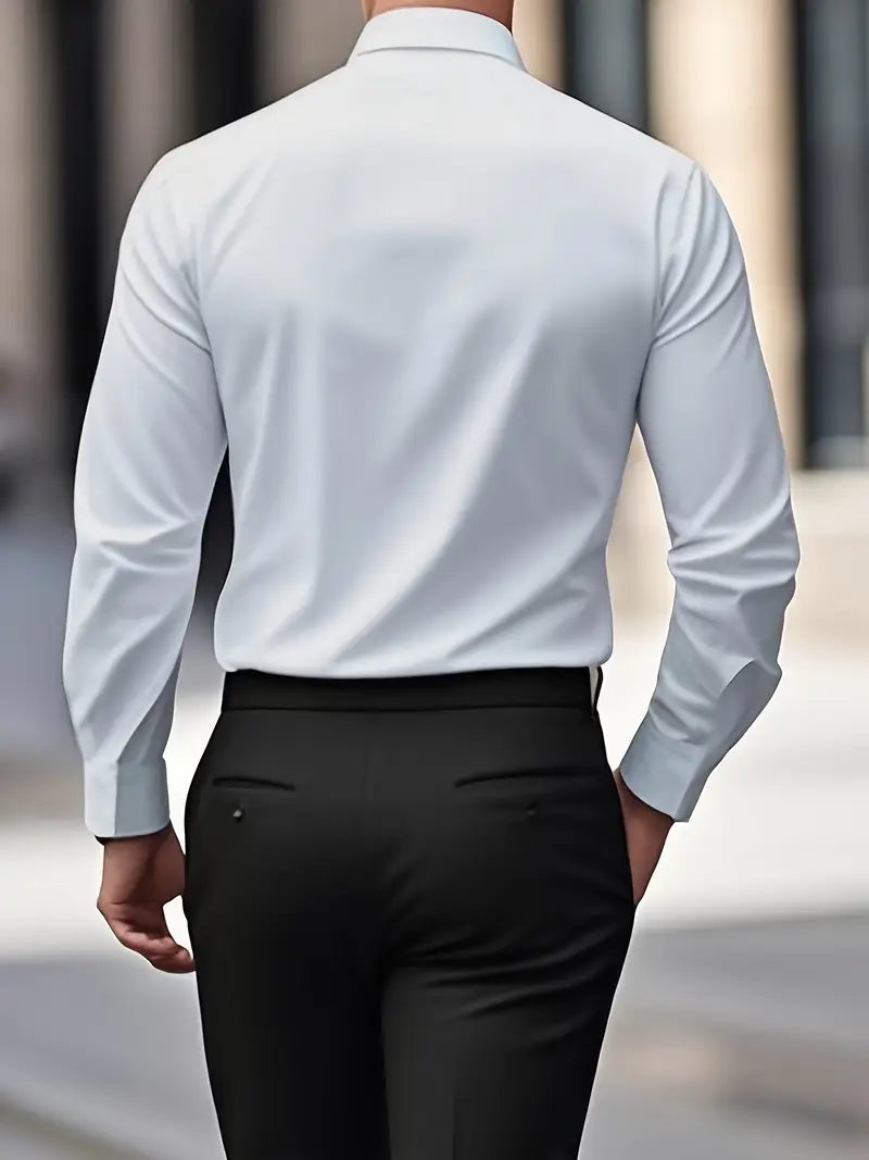 Arthur - Chemise homme habillée et ajustée à manches longues pour les fêtes