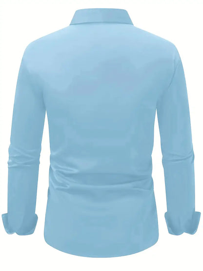 Arthur - Chemise homme habillée et ajustée à manches longues pour les fêtes
