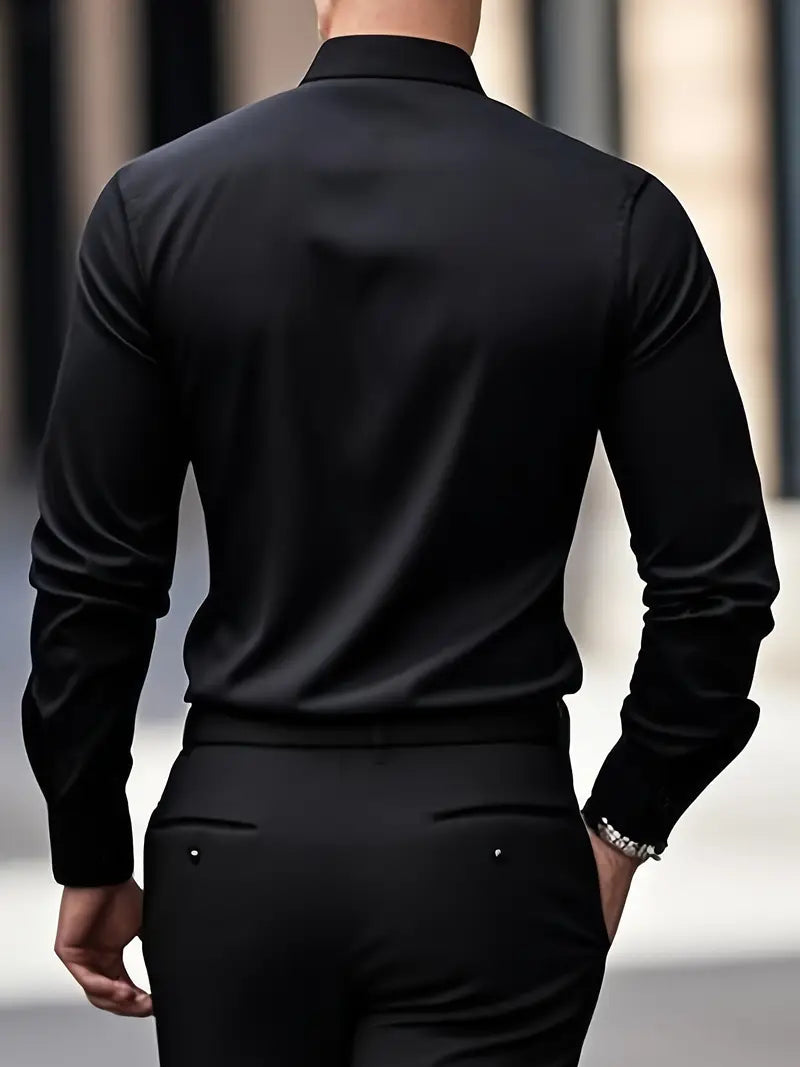 Arthur - Chemise homme habillée et ajustée à manches longues pour les fêtes