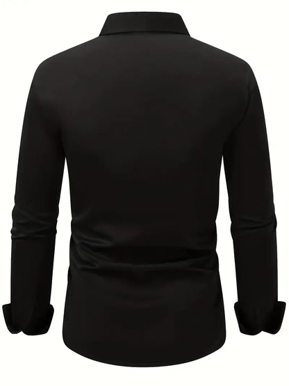 Arthur - Chemise homme habillée et ajustée à manches longues pour les fêtes