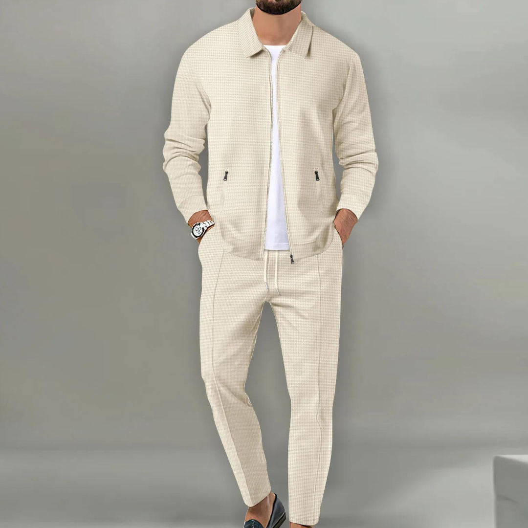 Baptiste - Ensemble Homme Casual Smart Loungewear Zippé et Coordonné