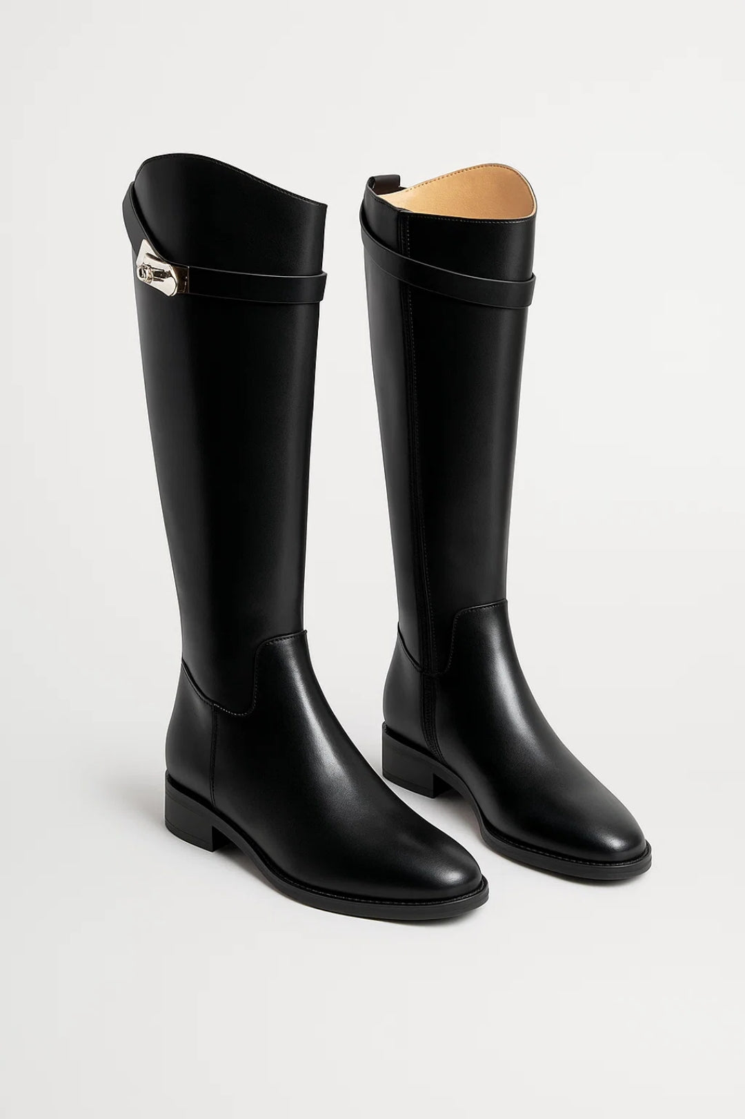 Bottes Femme - Cuissardes Hauteur Genou Boucle | Équitation
