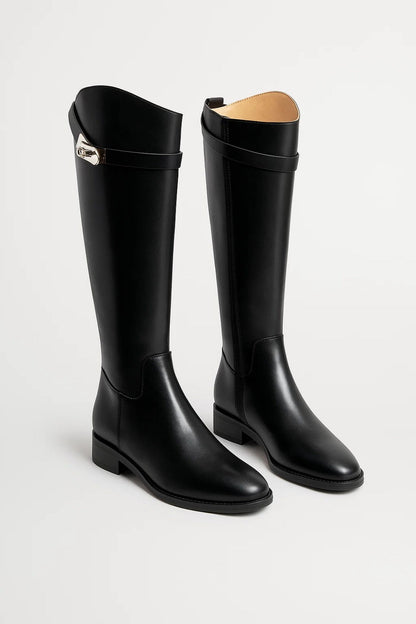 Bottes Femme - Cuissardes Hauteur Genou Boucle | Équitation