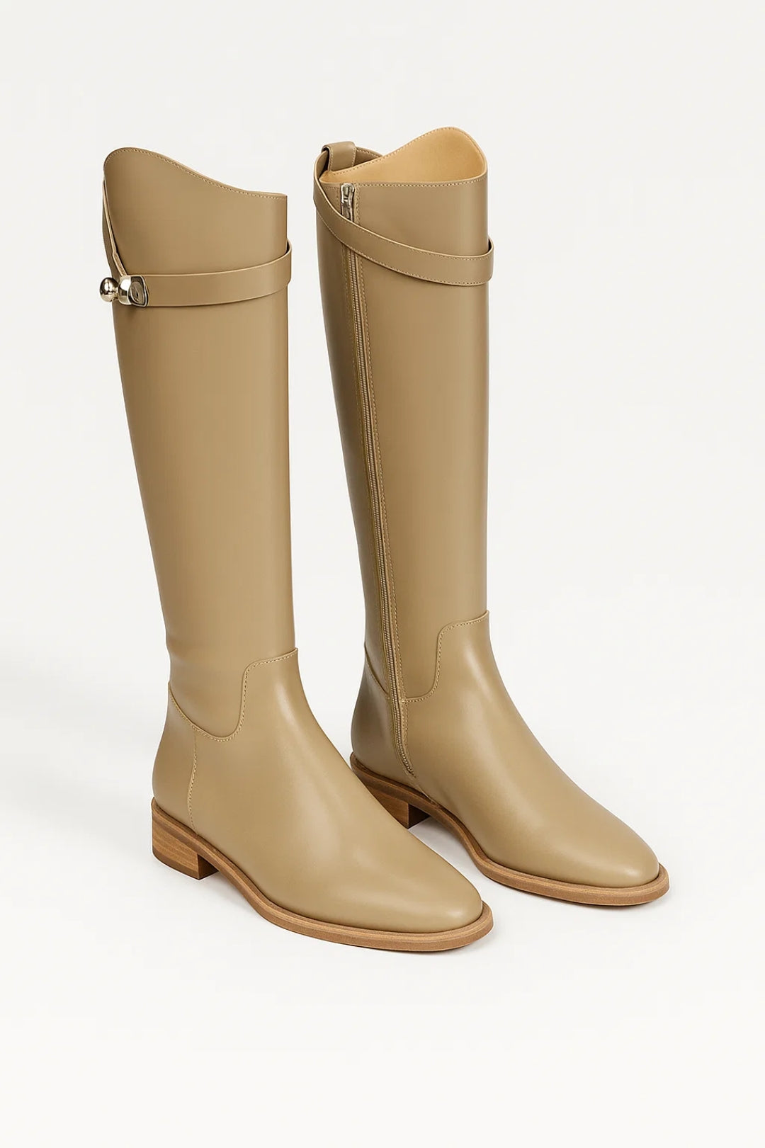 Bottes Femme - Cuissardes Hauteur Genou Boucle | Équitation