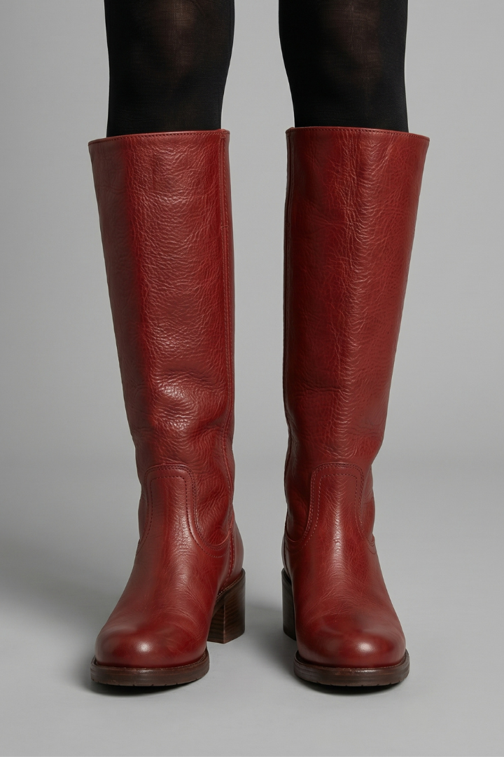Céline - Bottes Orthopédiques Femme Hautes pour l'Automne avec Talon Bloc