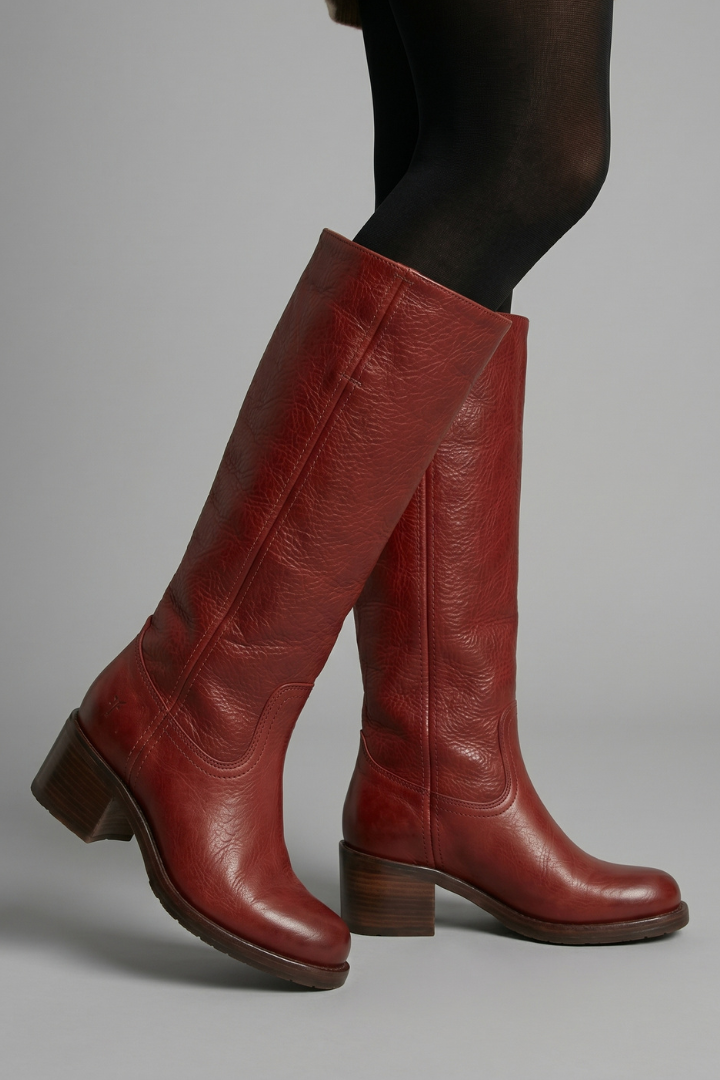 Céline - Bottes Orthopédiques Femme Hautes pour l'Automne avec Talon Bloc
