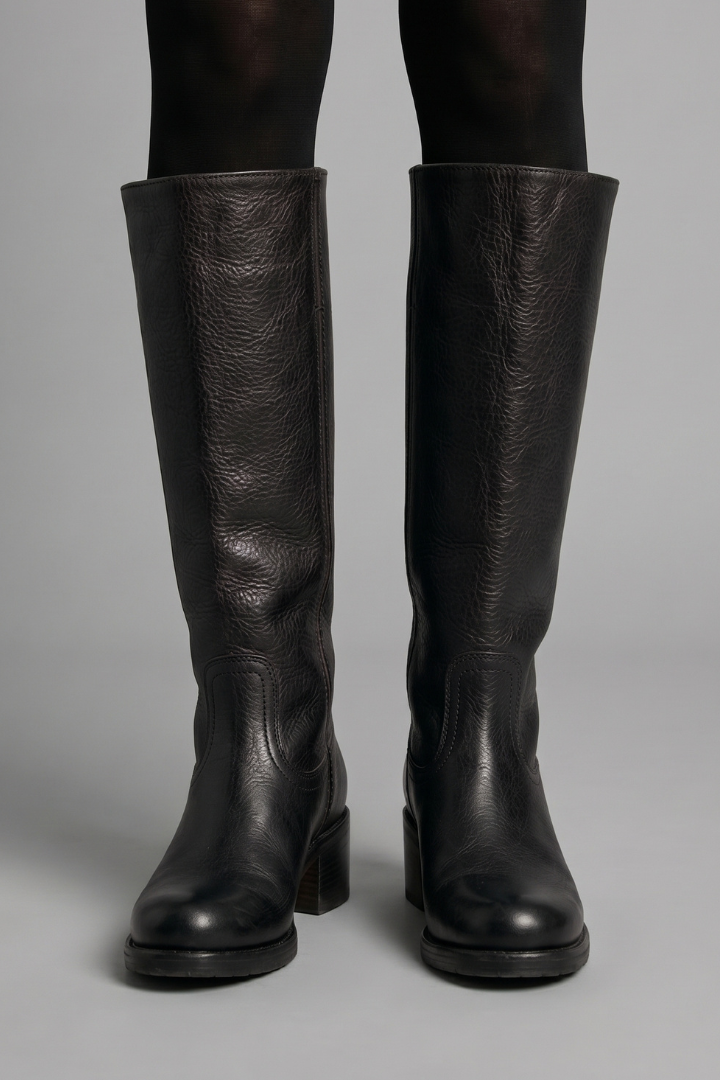 Céline - Bottes Orthopédiques Femme Hautes pour l'Automne avec Talon Bloc