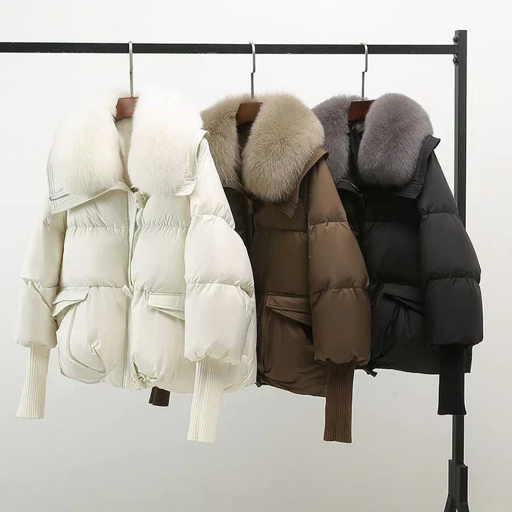 Emma - Doudoune femme courte matelassée et chaude pour l'hiver
