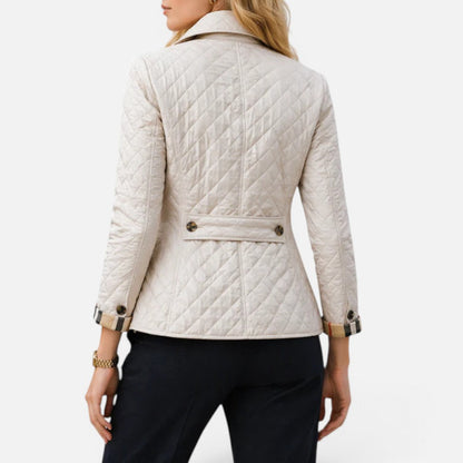 Céline - Veste Femme Matelassée Légère pour l'Automne avec Col Chemise