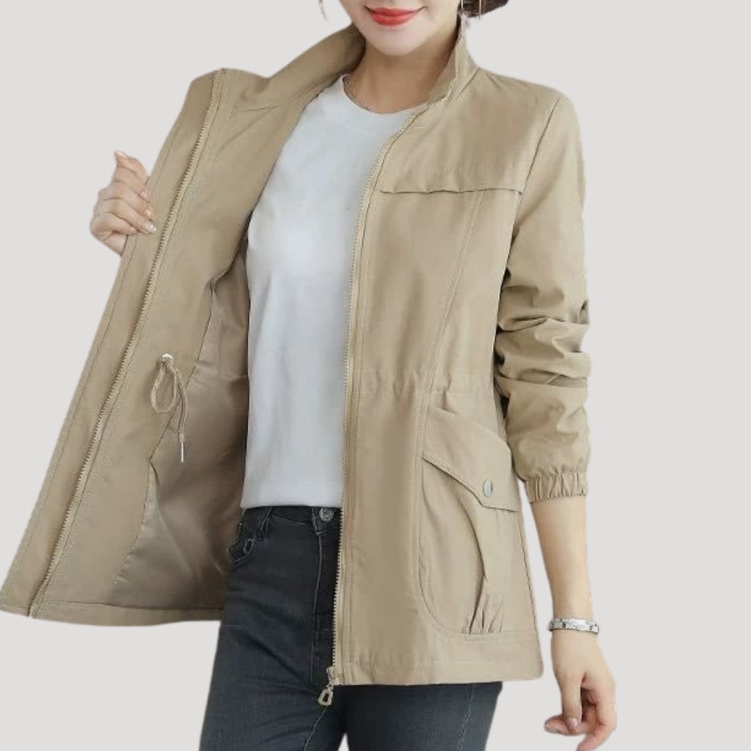 Céline - Veste Imperméable Femme Légère et Coupe-Vent pour l'Automne