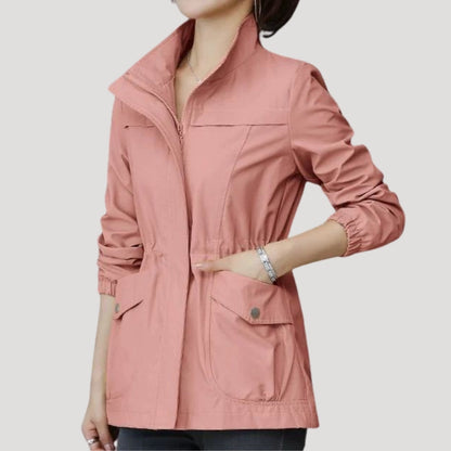 Céline - Veste Imperméable Femme Légère et Coupe-Vent pour l'Automne