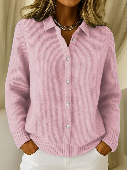 Camille - Cardigan Femme en Maille Boutonné et Doux pour l'Automne
