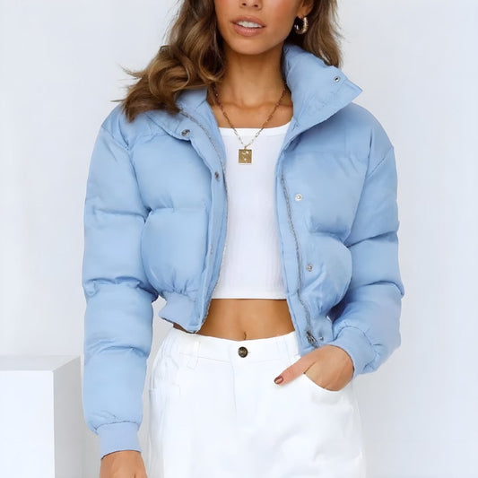 Camille - Doudoune femme courte et chaude pour l'hiver avec coupe oversize