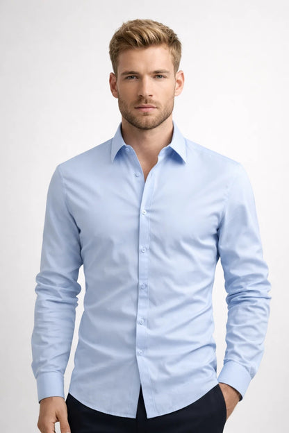Chemise Homme | coupe ajustée & élégance manches longues pour Printemps