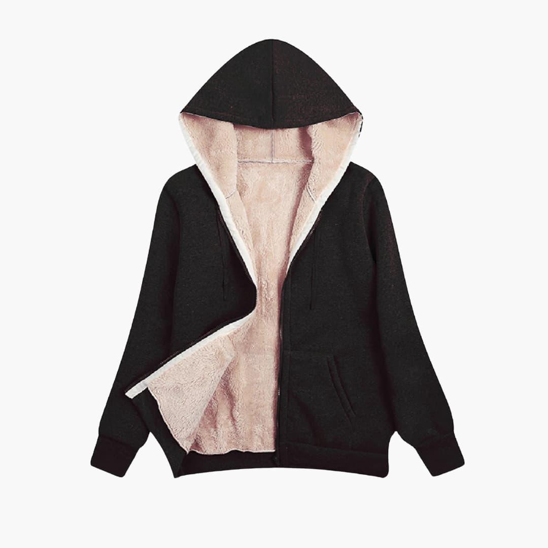 Chloé - Sweat femme à capuche zippé doublé chaud et oversize