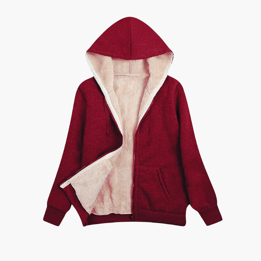 Chloé - Sweat femme à capuche zippé doublé chaud et oversize