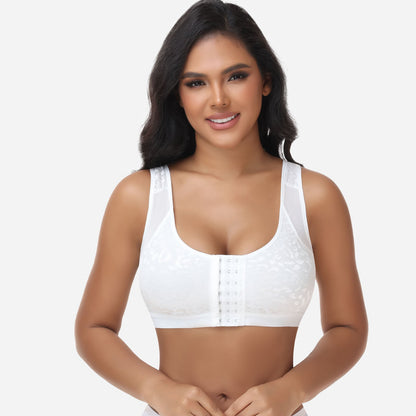 Claire - Soutien-gorge femme confortable sans armatures à fermeture devant au quotidien